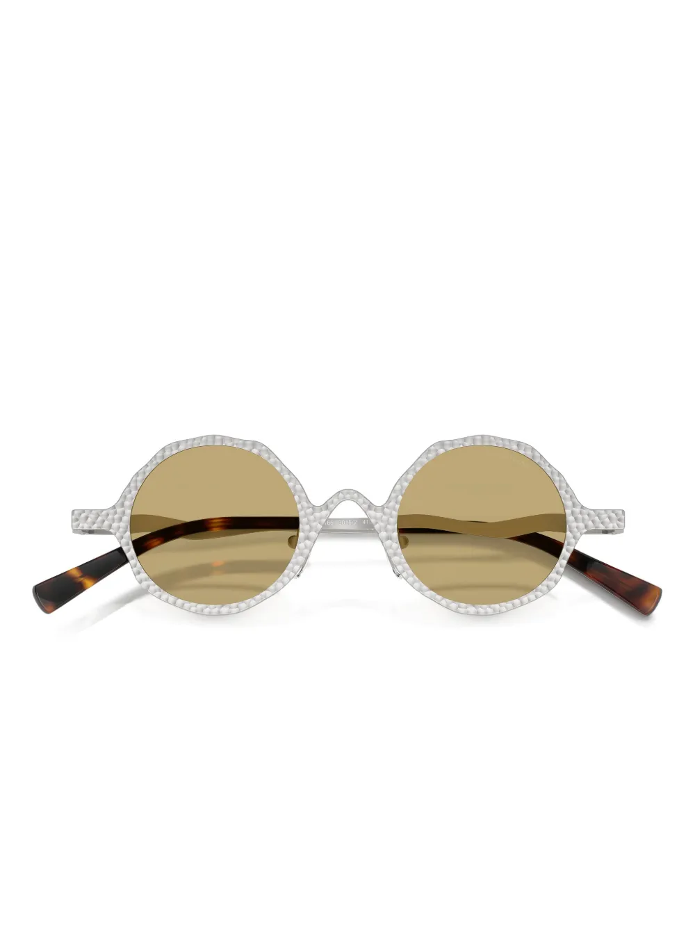 Emporio Armani Zonnebril met rond montuur Zilver
