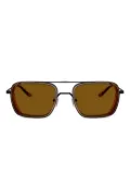 Emporio Armani pilot-frame sunglasses - Brown