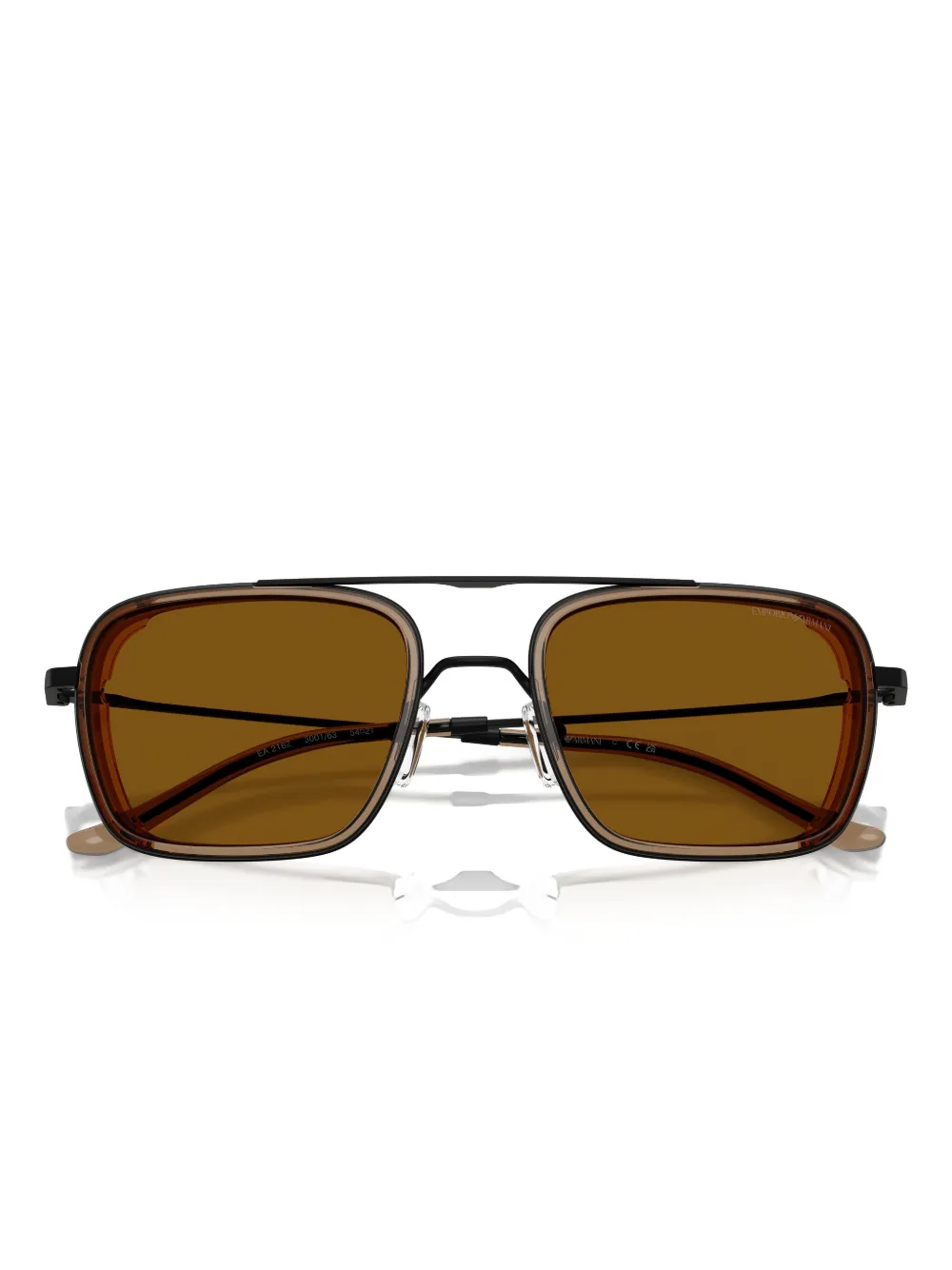 Emporio Armani Zonnebril met piloten montuur Bruin