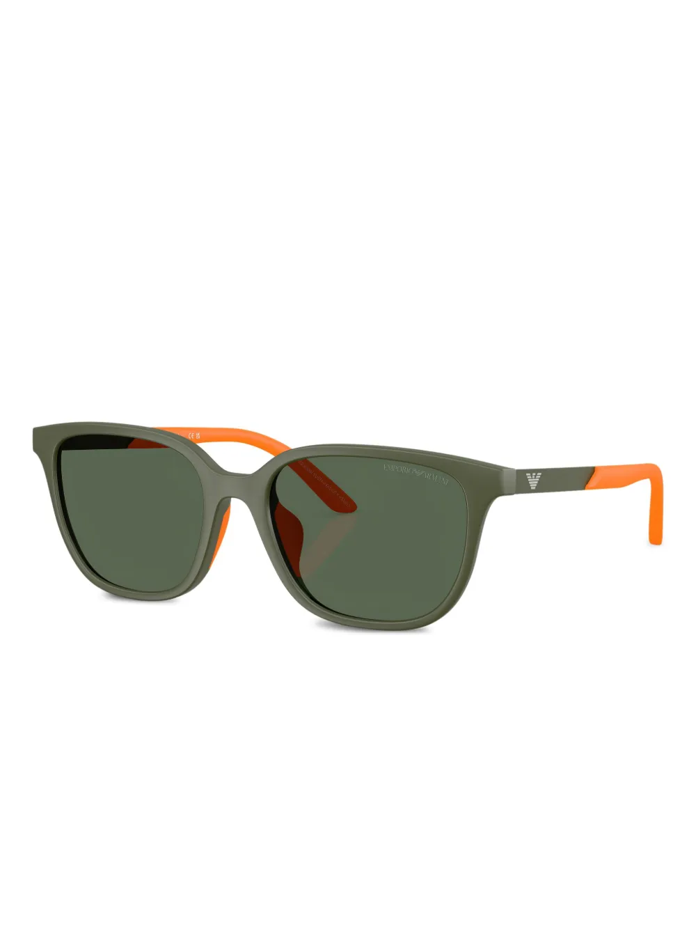 Emporio Armani square-frame sunglasses - Groen