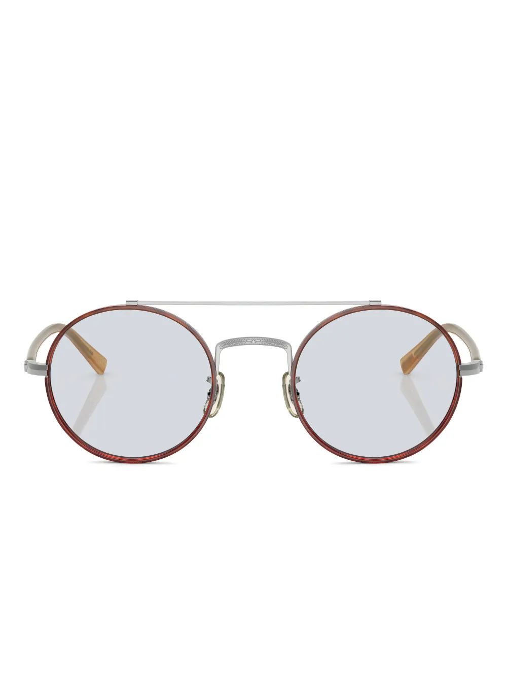 Oliver Peoples round-frame glasses | Brown | Image 1