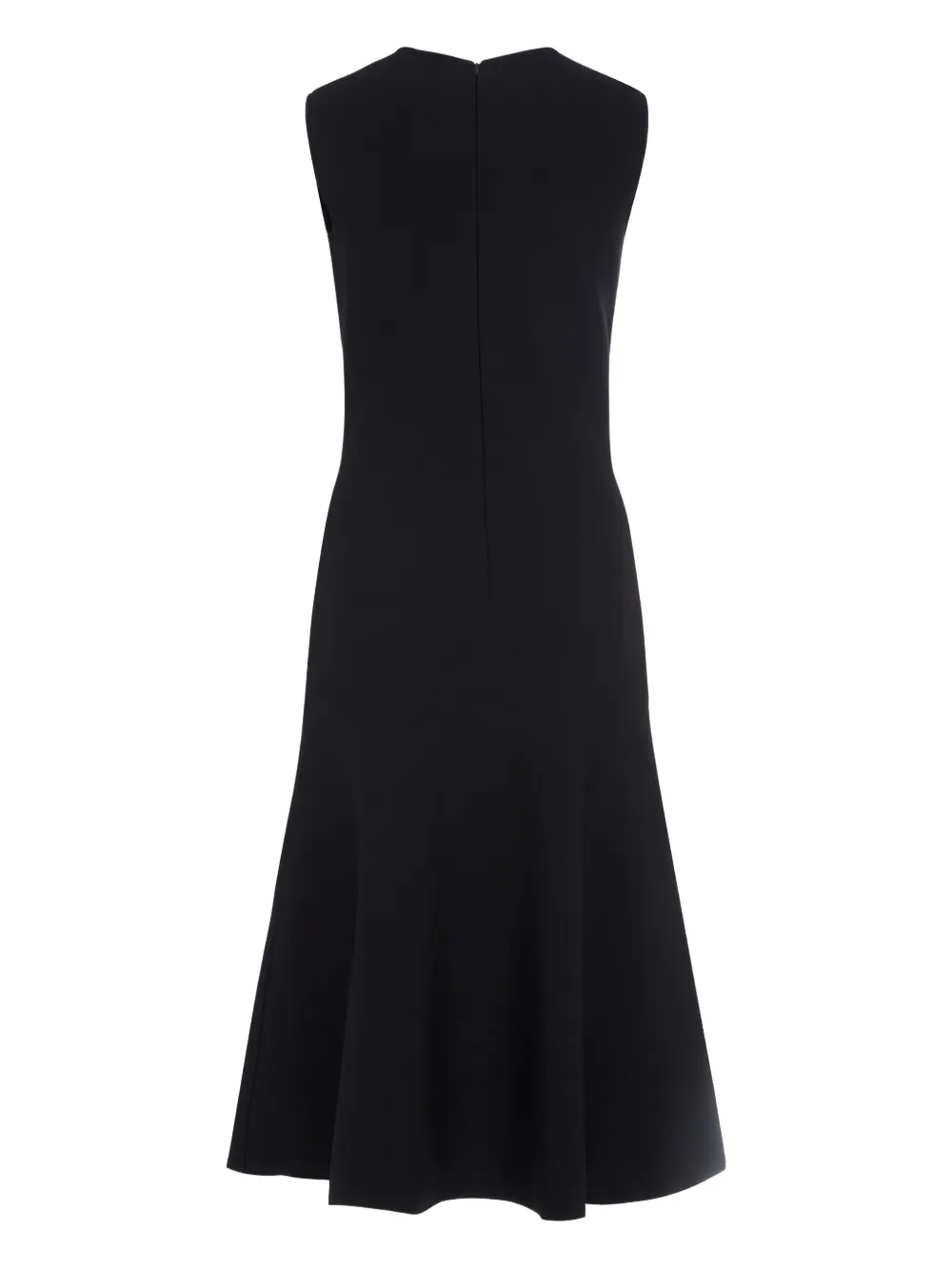 Alexander McQueen Midi-jurk met geborduurde bloemen Zwart