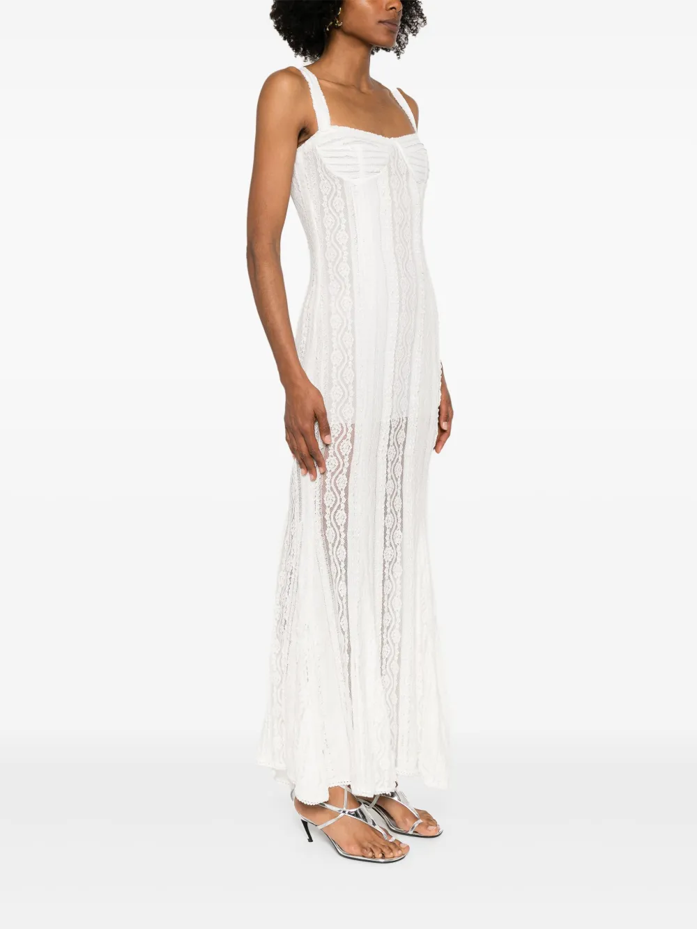Charo Ruiz Ibiza Gaia maxi-jurk Wit