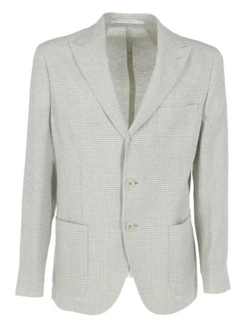 Eleventy blazer con motivo de cuadros