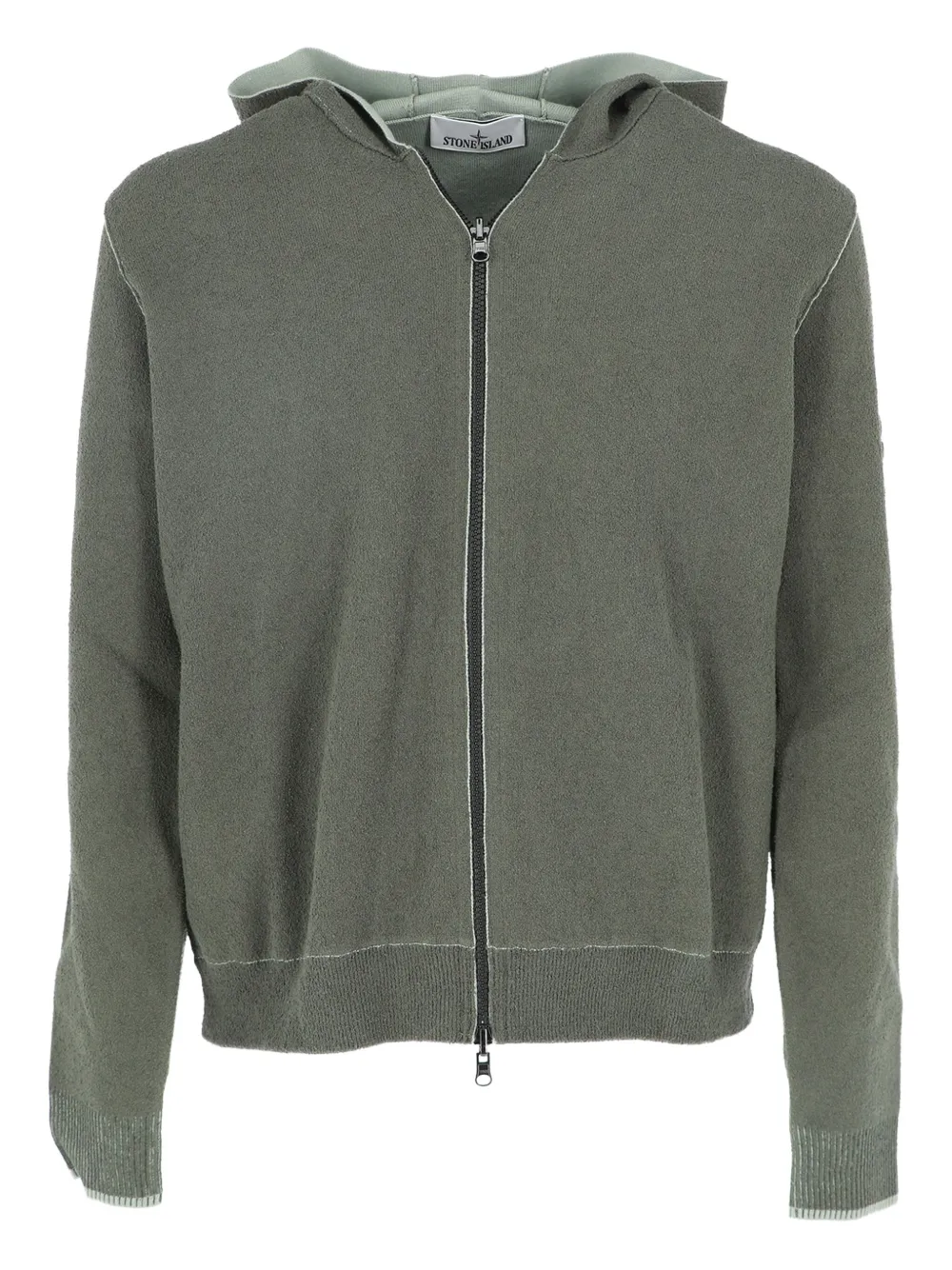 Stone Island Hoodie met rits Groen