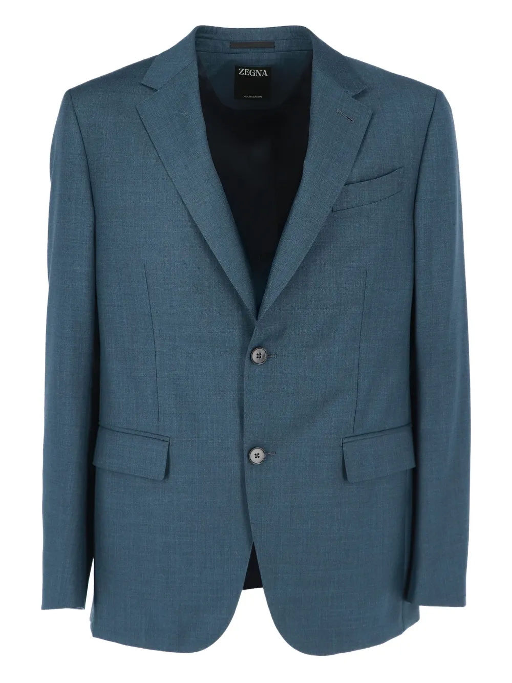 Zegna button-fastening long-sleeves suit | Blue | Image 1