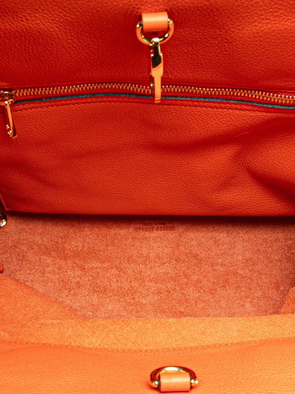 Gucci Pre-Owned Borsa tote piccola convertibile in pelle di vitello zigrinata con logo 2016 a oggi | Pre-owned | Image 4