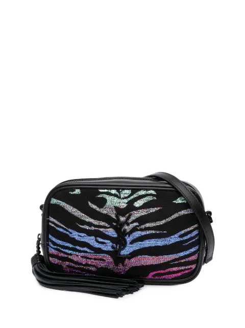 Saint Laurent Pre-Owned 2019 Canvas Metallic Tiger Print Monogram Lou Camera Bag crossbody bag