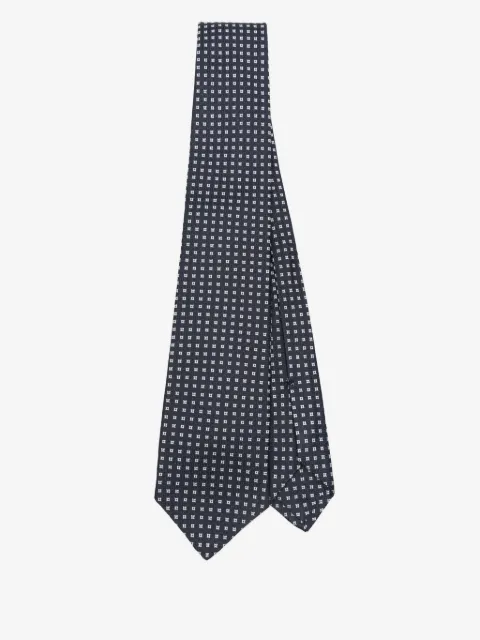 Kiton patterned-jacquard tie
