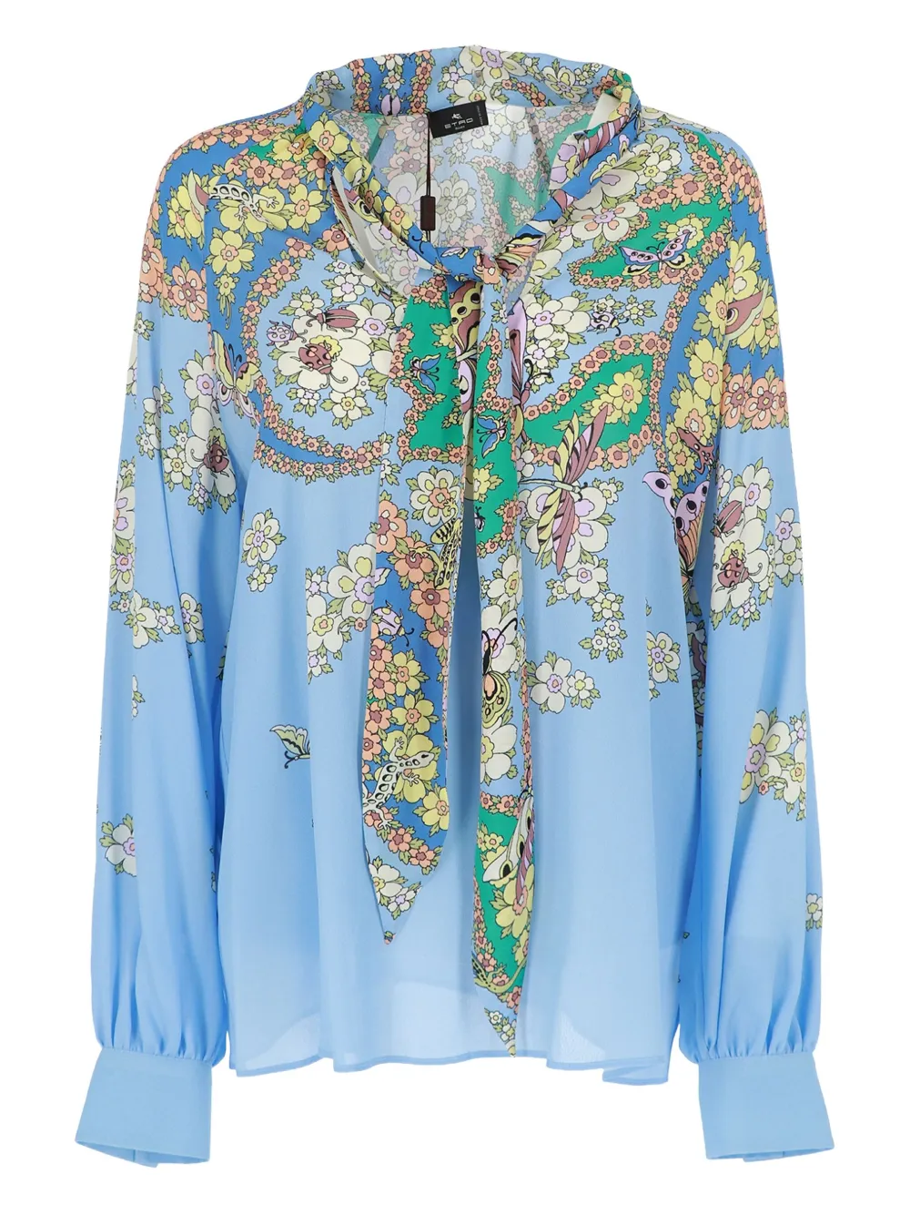 ETRO Top con stampa paisley - Blu