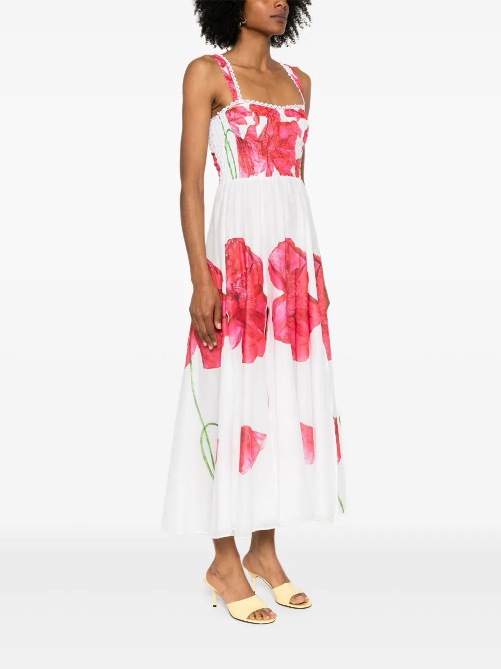 Charo Ruiz Ibiza Crissy maxi-jurk Wit