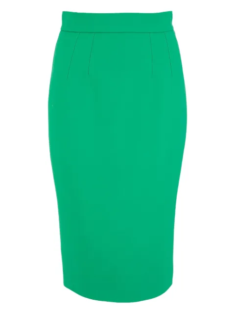 Dolce & Gabbana back-slit zip midi skirt