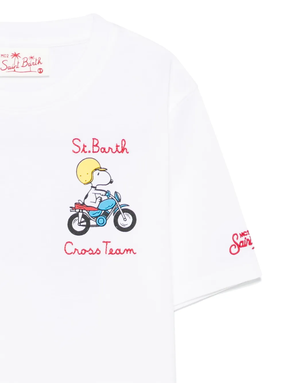 MC2 Saint Barth Kids x PEANUTS™ Snoopy Cross T-shirt Wit