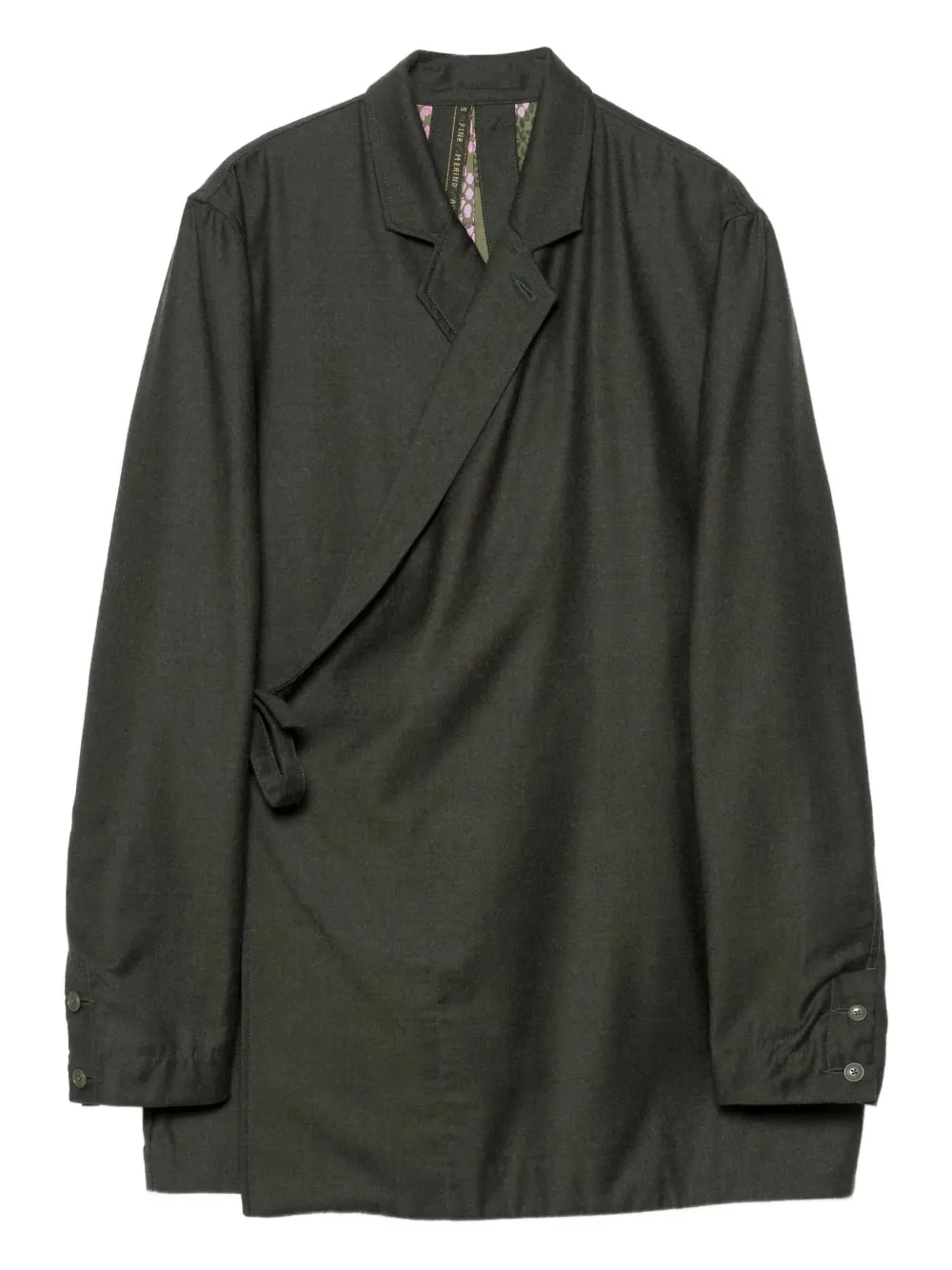 Maharishi camisa cruzada en la parte delantera | verde | Image 1