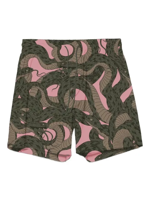 Maharishi short de bain à imprimé graphique