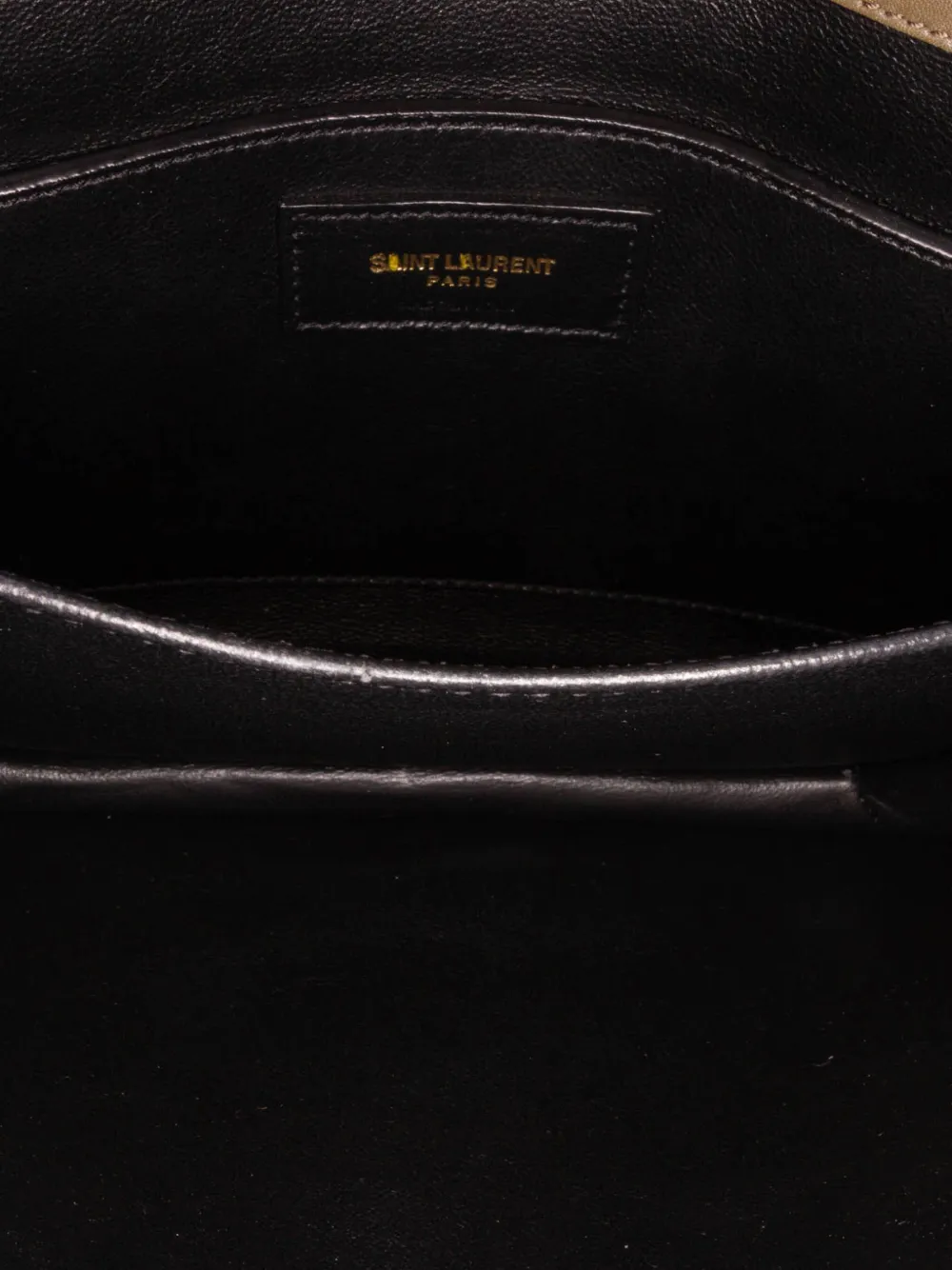 Pre-owned Saint Laurent 2020 Medium Suede Solferino Crossbody Bag In Brown