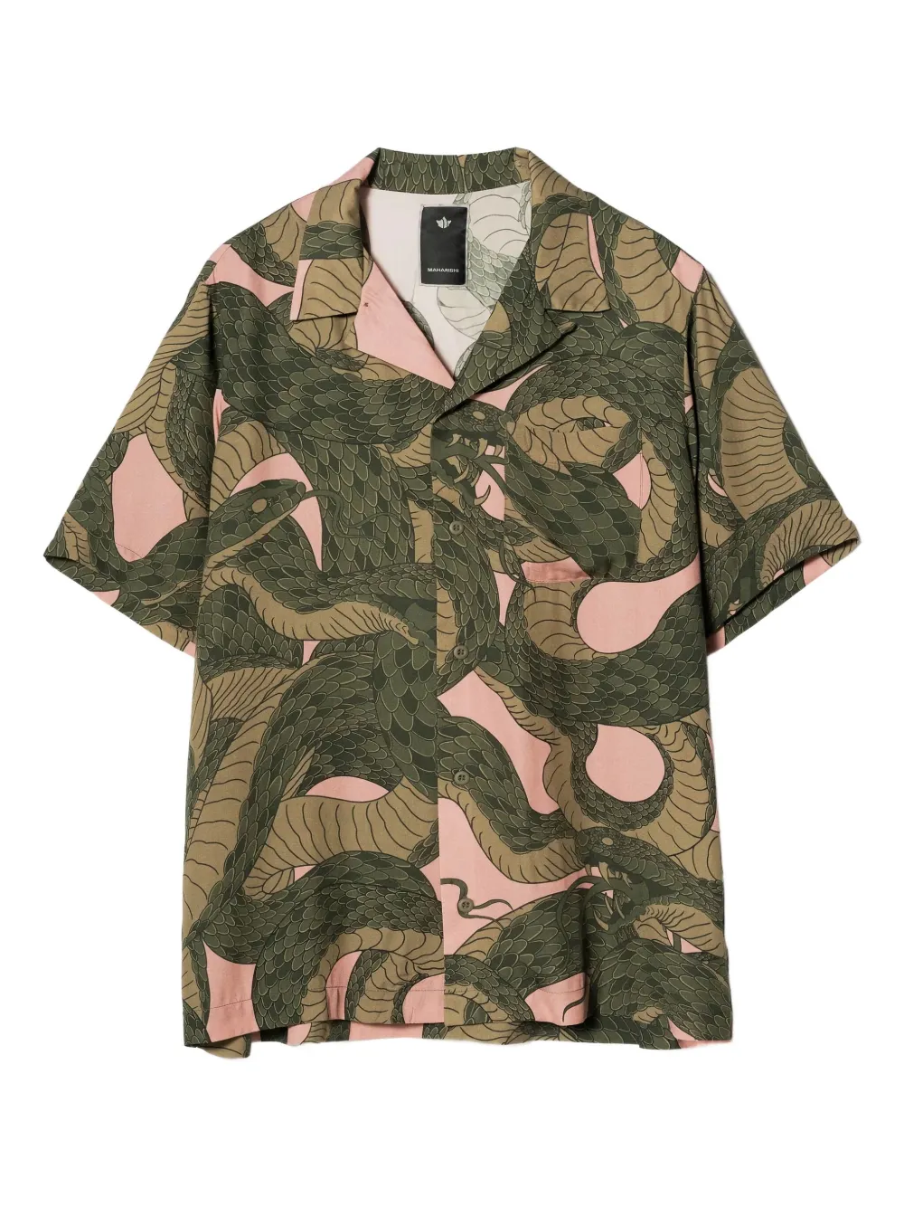Maharishi camisa con serpientes estampadas | rosado | Image 1