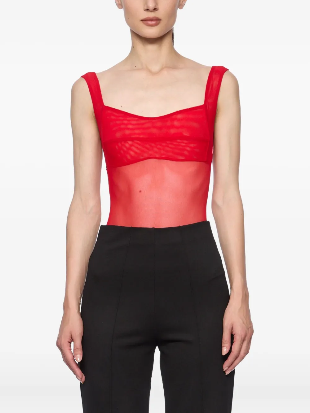 Atu Body Couture Body met mesh Rood