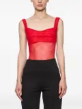Atu Body Couture mesh bodysuit - Red