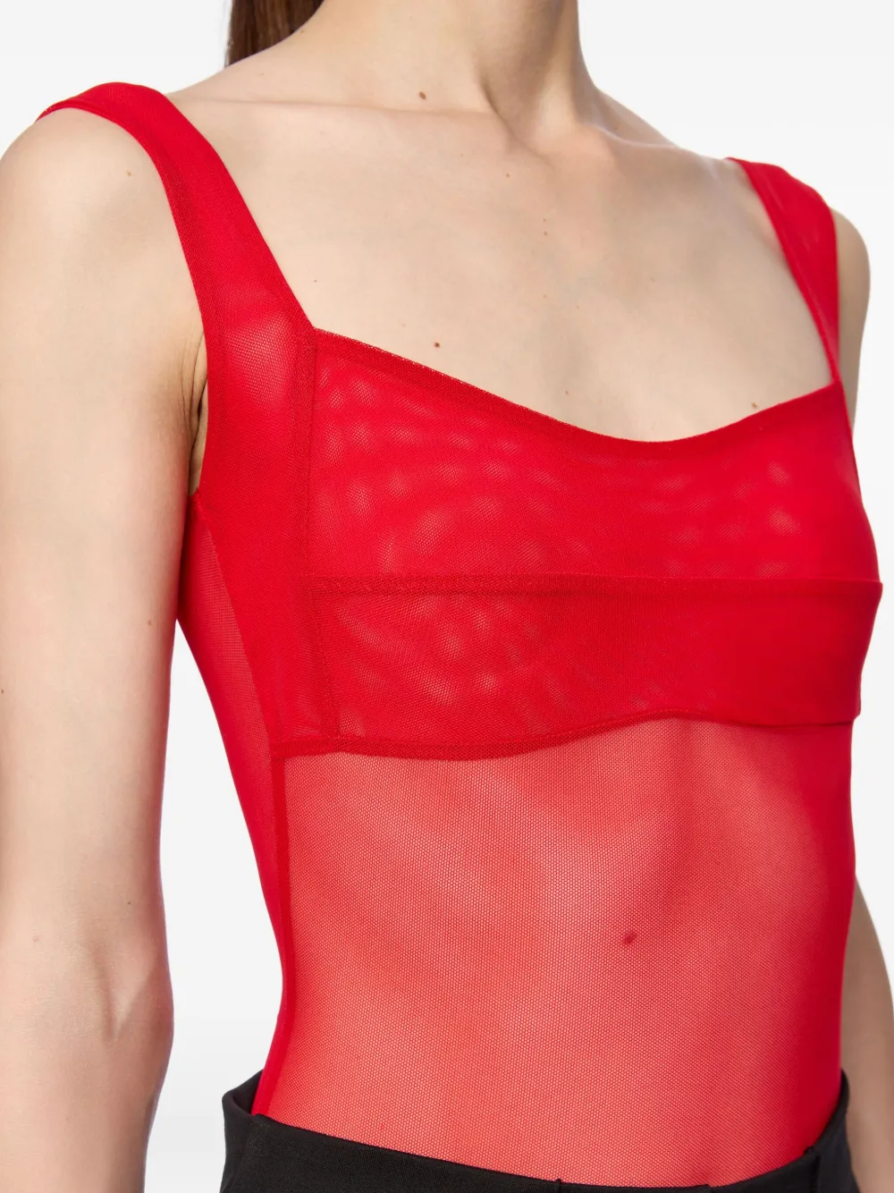 Atu Body Couture Body met mesh Rood