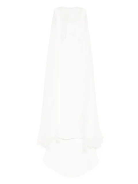 Atu Body Couture detachable-cape maxi dress