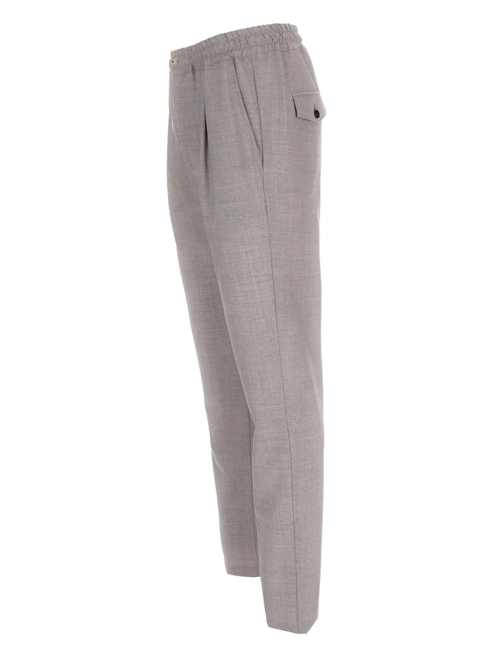 Eleventy Button Pleat Trousers In Gray