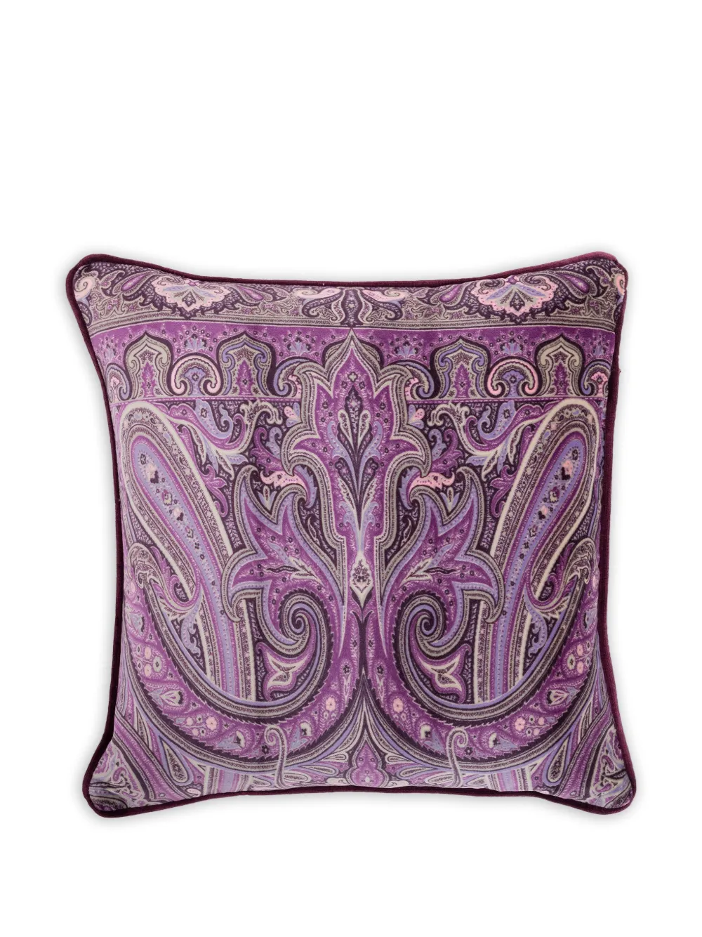 Etro Paisley-print Cushion (45cm X 45 Cm) In Purple