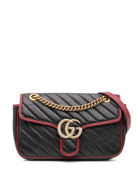 Gucci Pre-Owned 2016-2024 Small GG Marmont Matelasse Leather Torchon Flap crossbody bag