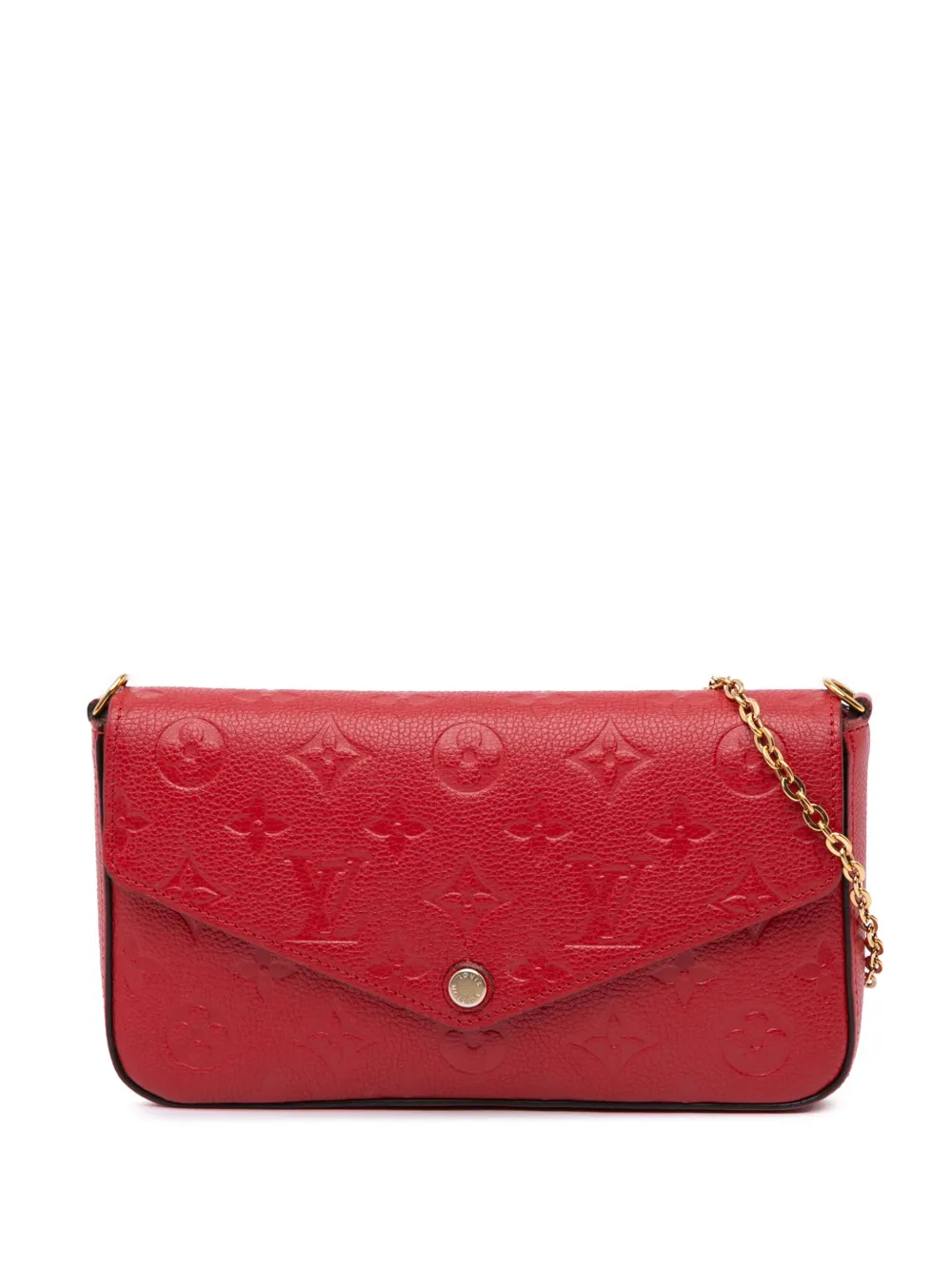 Louis Vuitton Pre-Owned 2018 モノグラム アンプラント ポシェット フェリーチェ ショルダーバッグ - レッド Louis Vuitton Pre-Owned 2018 モノグラム アンプラント ポシェット フェリーチェ ショルダーバッグ - レッド