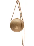 Isla crystal-embellished clutch bag - Gold