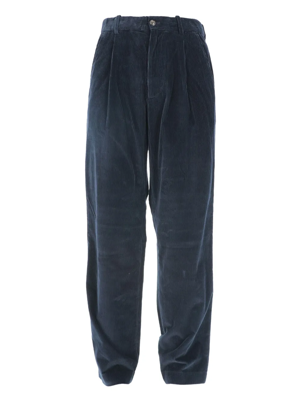 Moncler pleated corduroy trousers | Blue | Image 1