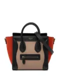 Céline Pre-Owned 2018 Nano Tricolor Leather Luggage Tote satchel - Brown