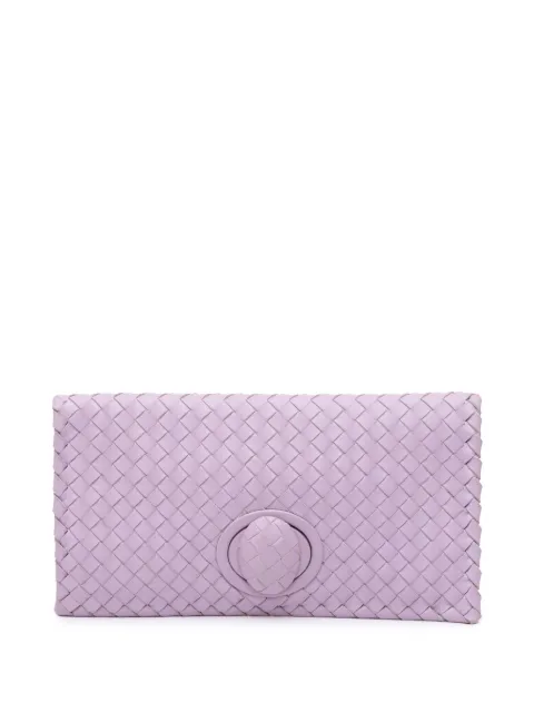 Bottega Veneta Pre-Owned 2012-2024 Nappa Intrecciato Turn Lock clutch bag
