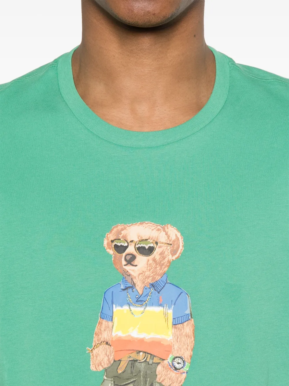 Polo Ralph Lauren T-shirt met Polo Bear-print Groen