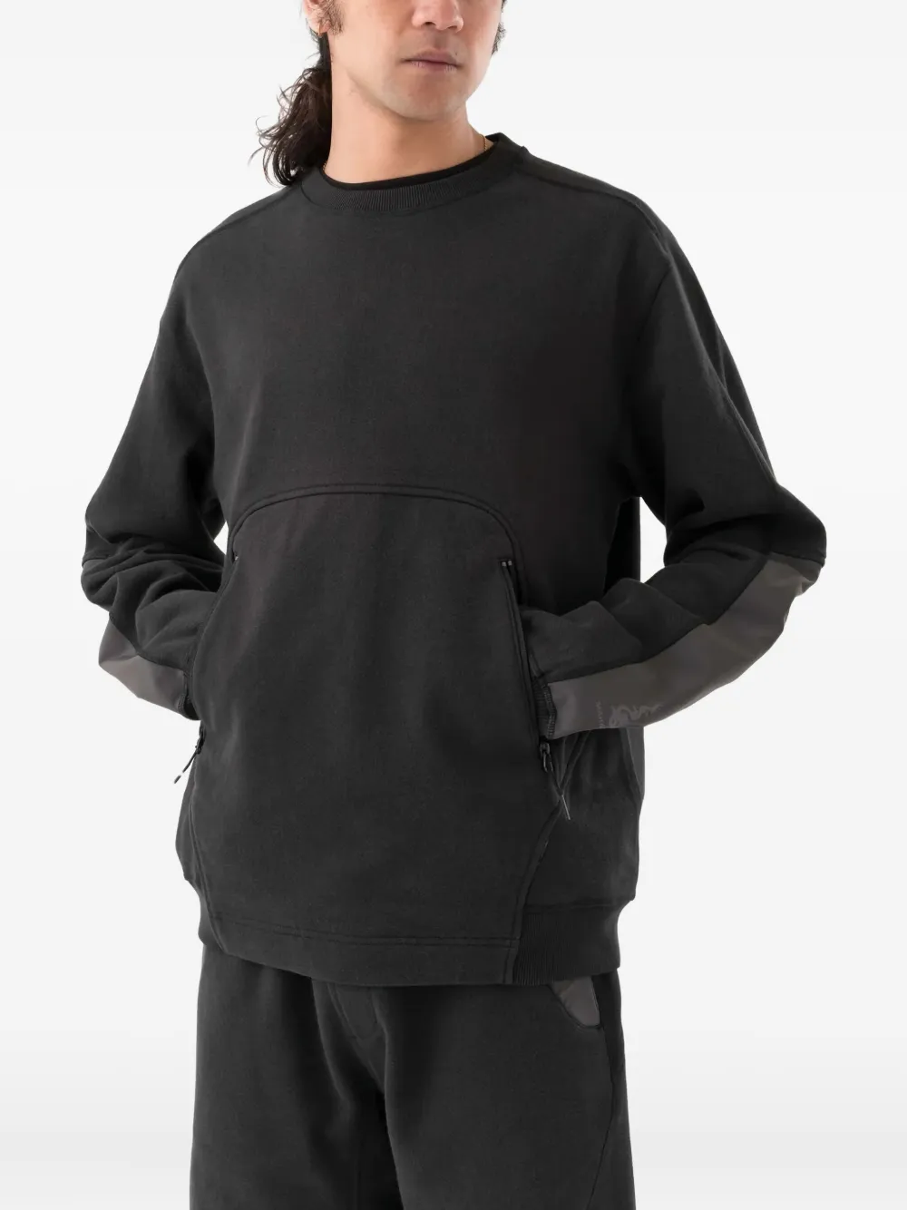 Maharishi 6045 panelled sweatshirt - Zwart