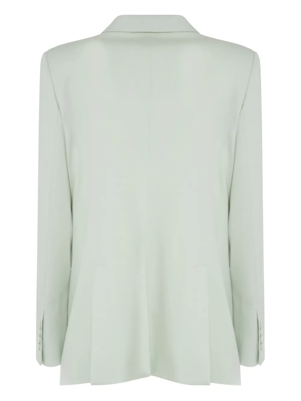 Another Tomorrow Wollen blazer met dubbele rij knopen Groen
