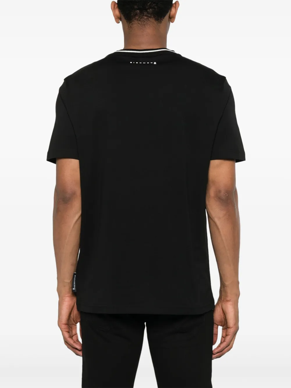 John Richmond T-shirt met logoprint Zwart