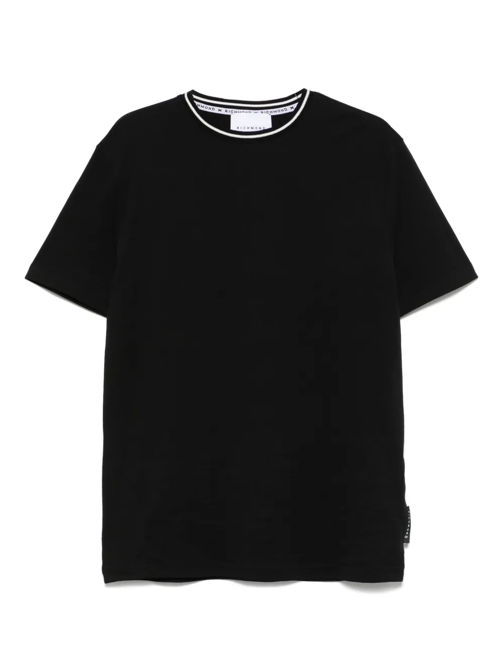 John Richmond T-shirt met logoprint Zwart