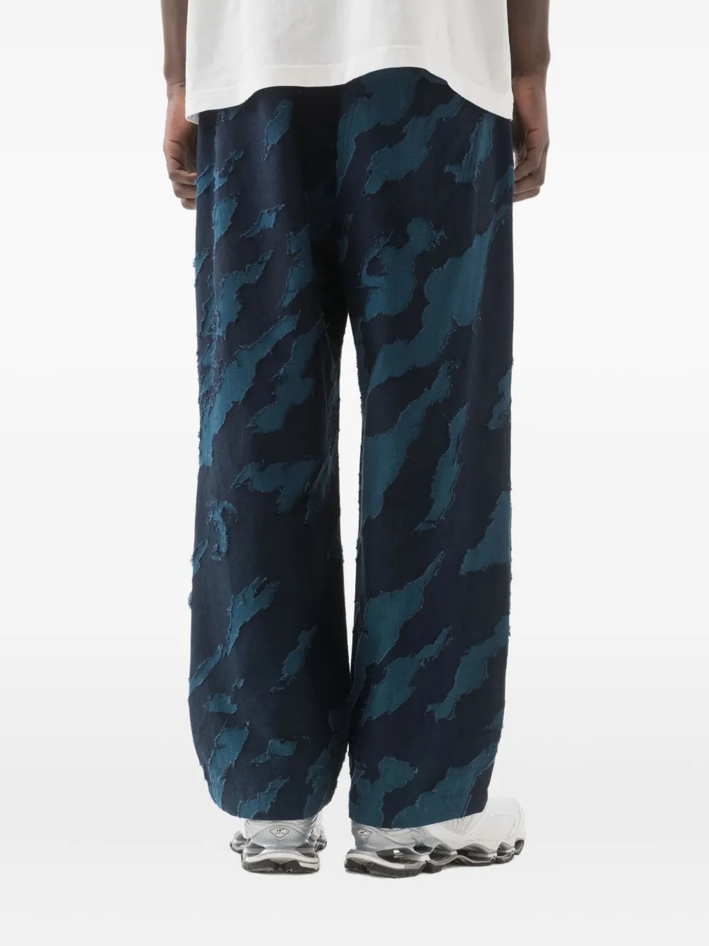 Maharishi Broek met camouflageprint Blauw