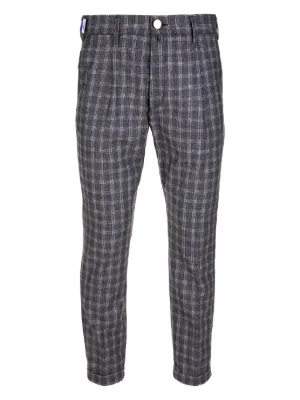 Comme Des Garçons Homme Deux チェック パンツ | ブルー | FARFETCH JP