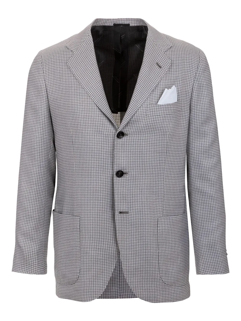 Kiton blazer con motivo pied de poule | gris | Image 1