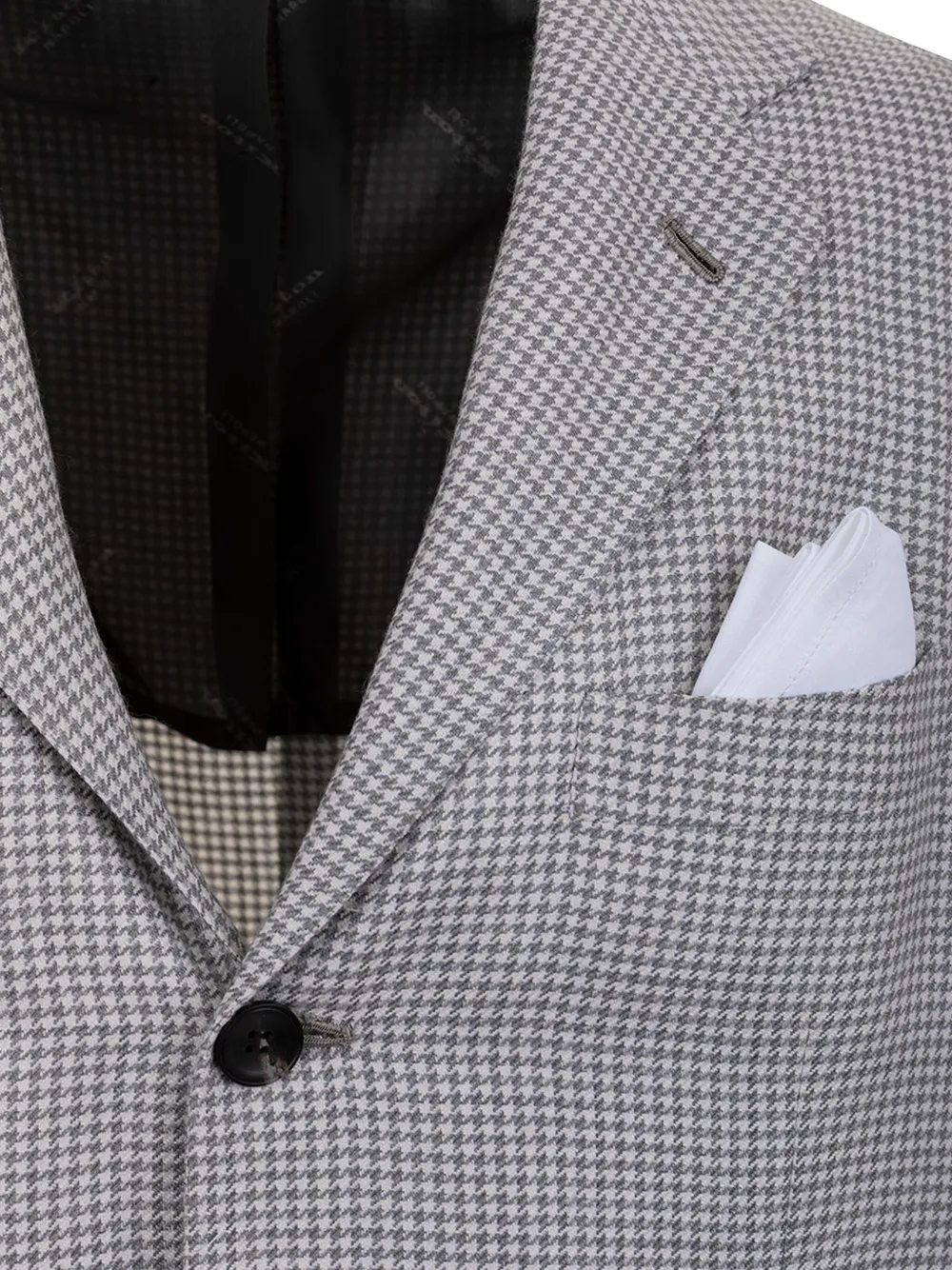 Kiton Blazer met pied-de-poule print Grijs