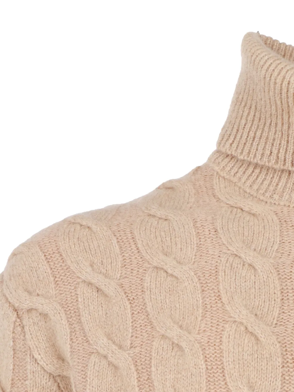 Jacob Cohen Cable-knit Turtleneck Sweater In Neutral