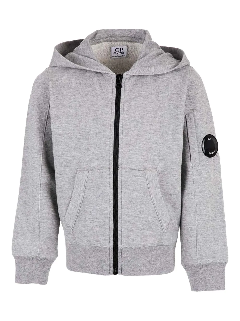 C.P. Company lens-detail hoodie | Grey | Image 1