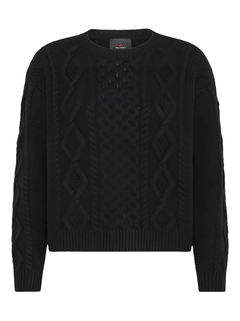 Peuterey Tracy Ws Cable-knit Sweater In Black