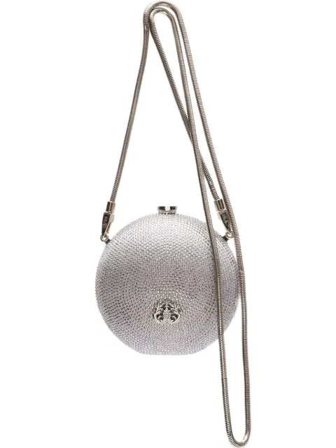 Isla crystal-embellished clutch bag