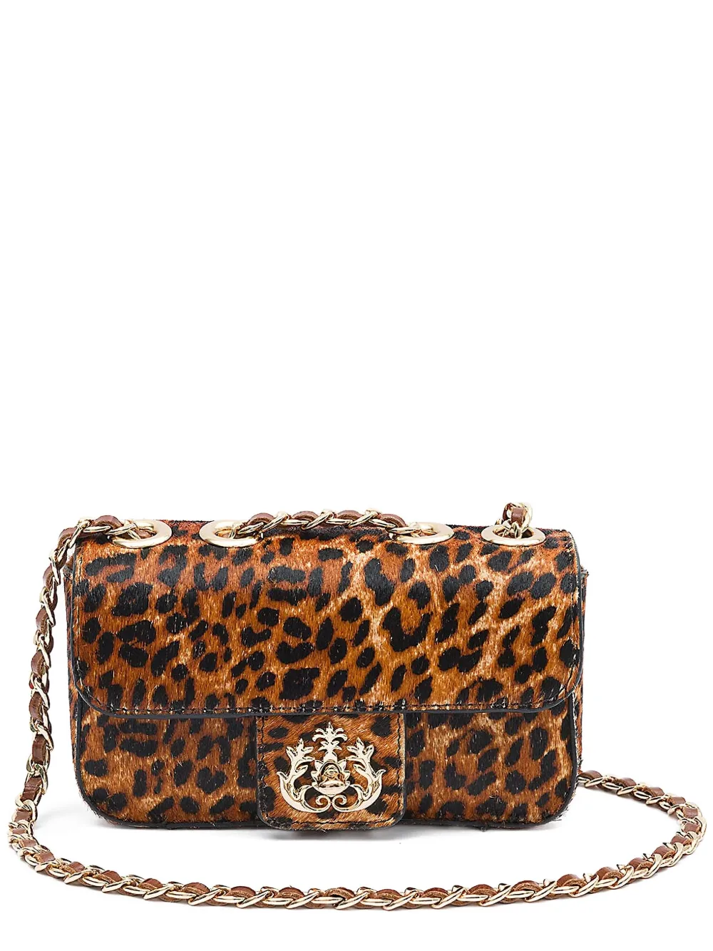 Isla leopard-print crossbody bag | Brown | Image 1