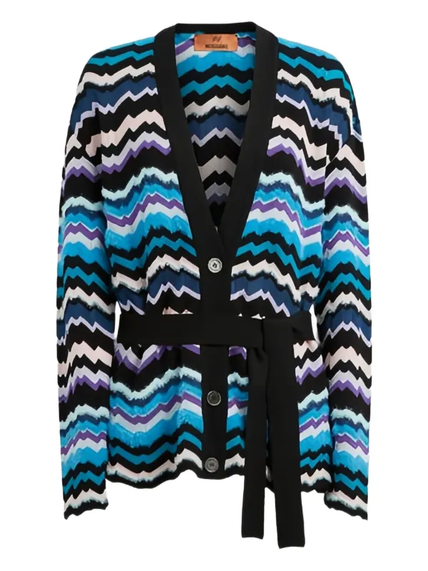 Missoni シェブロン カーディガン | ブルー | FARFETCH JP