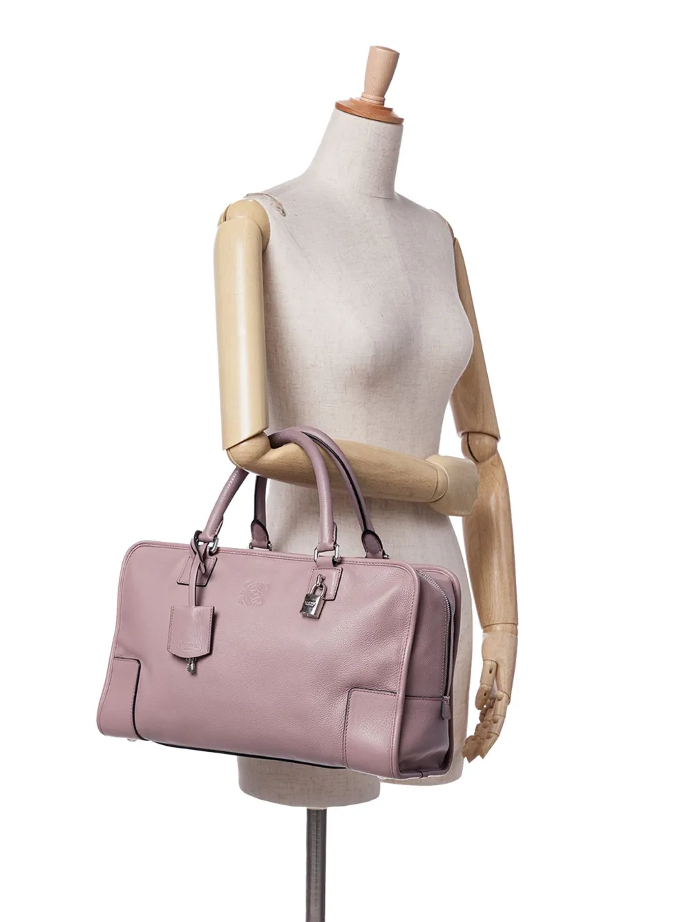 Loewe Pre-Owned 2010 Leather Amazona 36 Handbag | Pink Loewe Pre-Owned 2010 Leather Amazona 36 Handbag | Pink