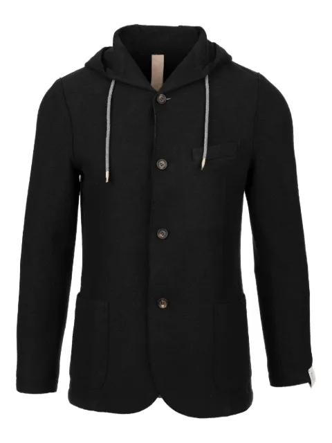 Eleventy hooded buttoned jacket